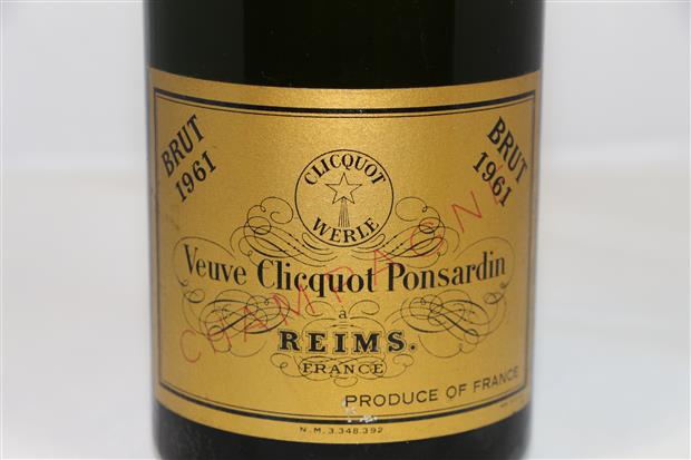 Veuve Clicquot ヴーヴクリコ 1961 Veuve Clicquot Ponsardin Vintage Brut, Champagne, France