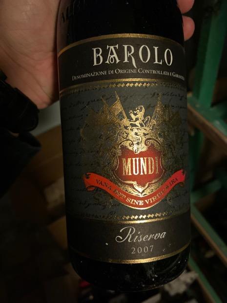2017 Vini Mundi Barolo Riserva - CellarTracker