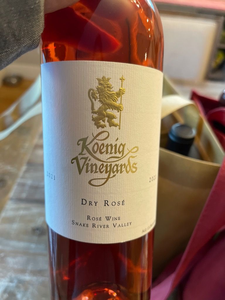 2021 Koenig Vineyards Dry Rosé, USA, Idaho, Snake River Valley ...