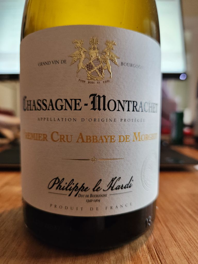 2016 Château Philippe-le-Hardi Chassagne-Montrachet Abbaye de Morgeot ...