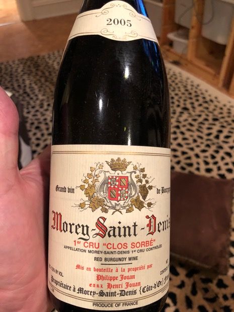 2016 Henri Jouan Morey St. Denis 1er Cru Clos Sorbé Vieilles
