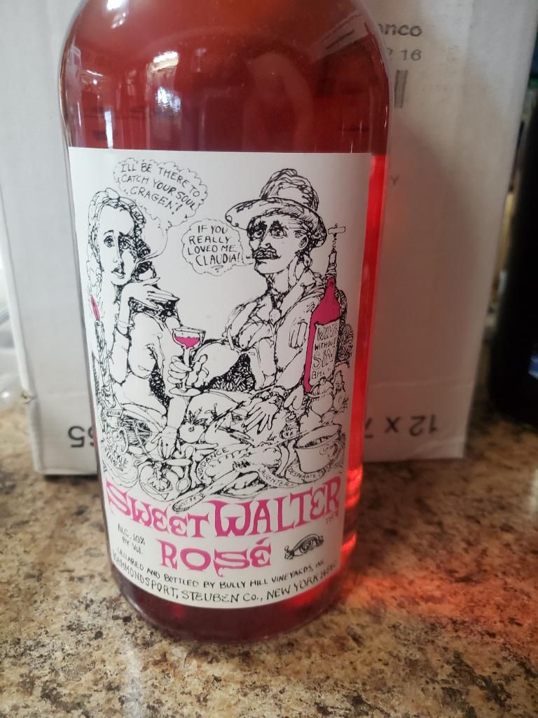 NV Bully Hill Vineyards Sweet Walter Rosé, USA, New York, Finger Lakes