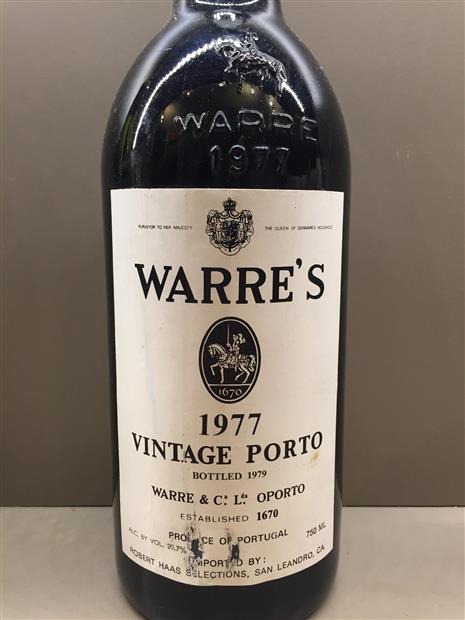 1975 Warre Porto Vintage - CellarTracker