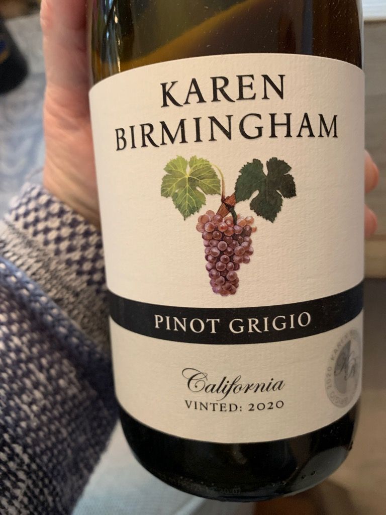 2020 Karen Birmingham Pinot Grigio Usa California Central Valley Clarksburg Cellartracker 4025