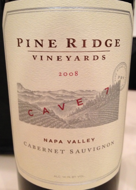 2008 Pine Ridge Vineyards Cabernet Sauvignon Cave 7, USA ...