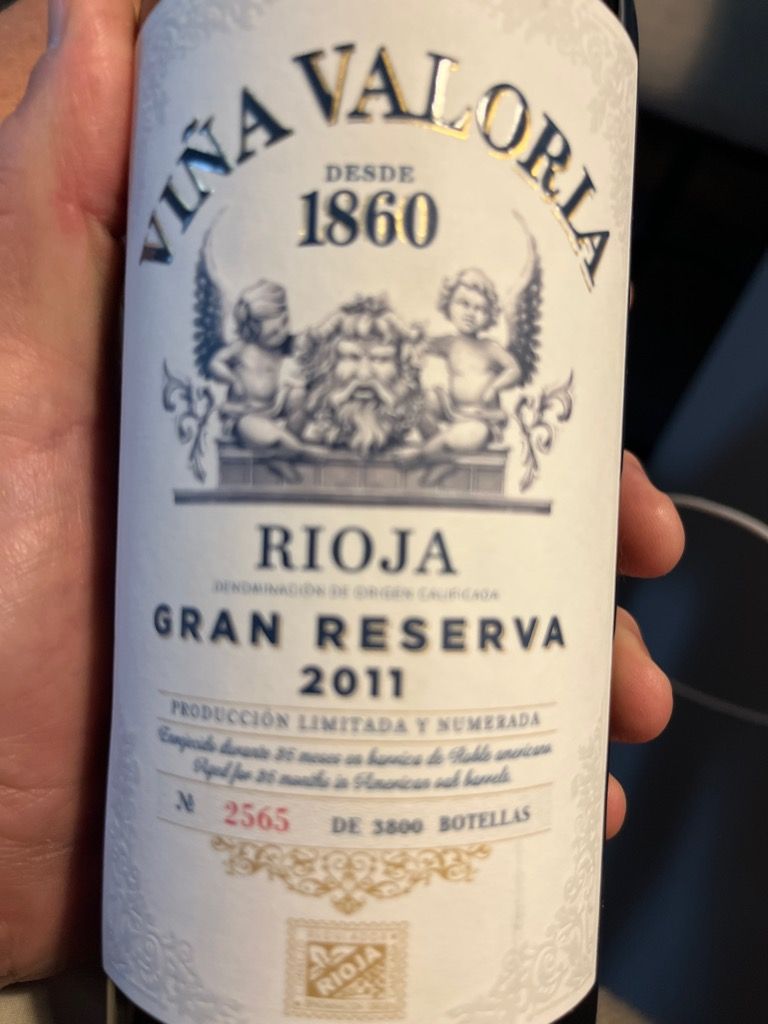 Valoria Rioja 2011 Viña Valoria Rioja Gran Reserva, Spain, La Rioja, Rioja ...