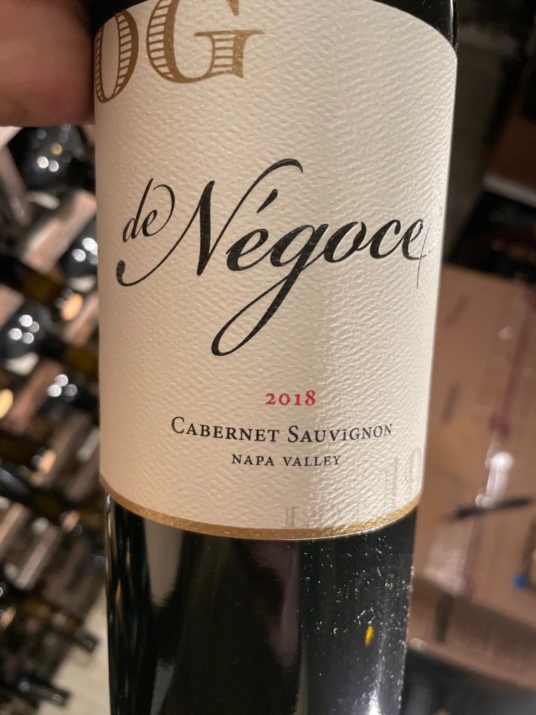 2018 de Négoce Cabernet Sauvignon OG N.198, USA, California, Napa ...