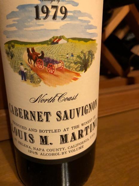 1970 Louis M. Martini Cabernet Sauvignon California Mountain
