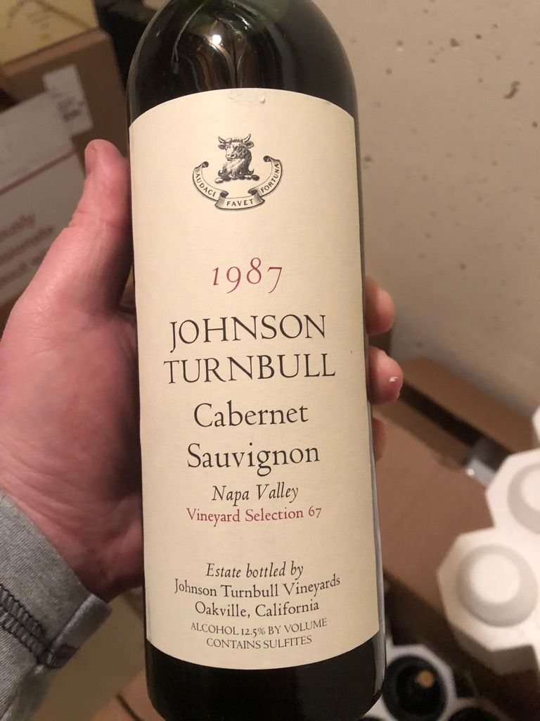 1988 Johnson Turnbull Sauvignon Vineyard Selection 67, USA