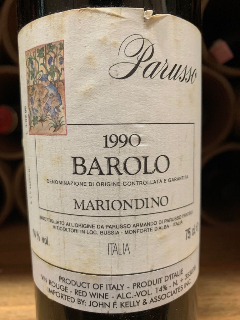 1990 Parusso Barolo Mariondino - CellarTracker