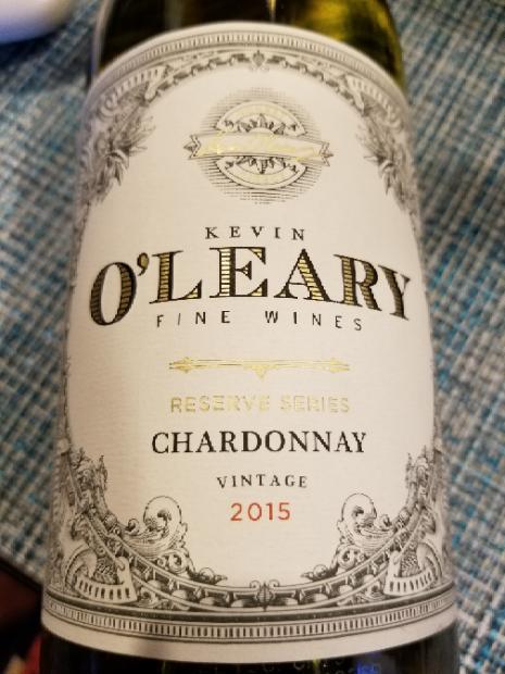 2017 Kevin O'Leary Chardonnay Reserve Series Niagara Peninsula VQA -  CellarTracker