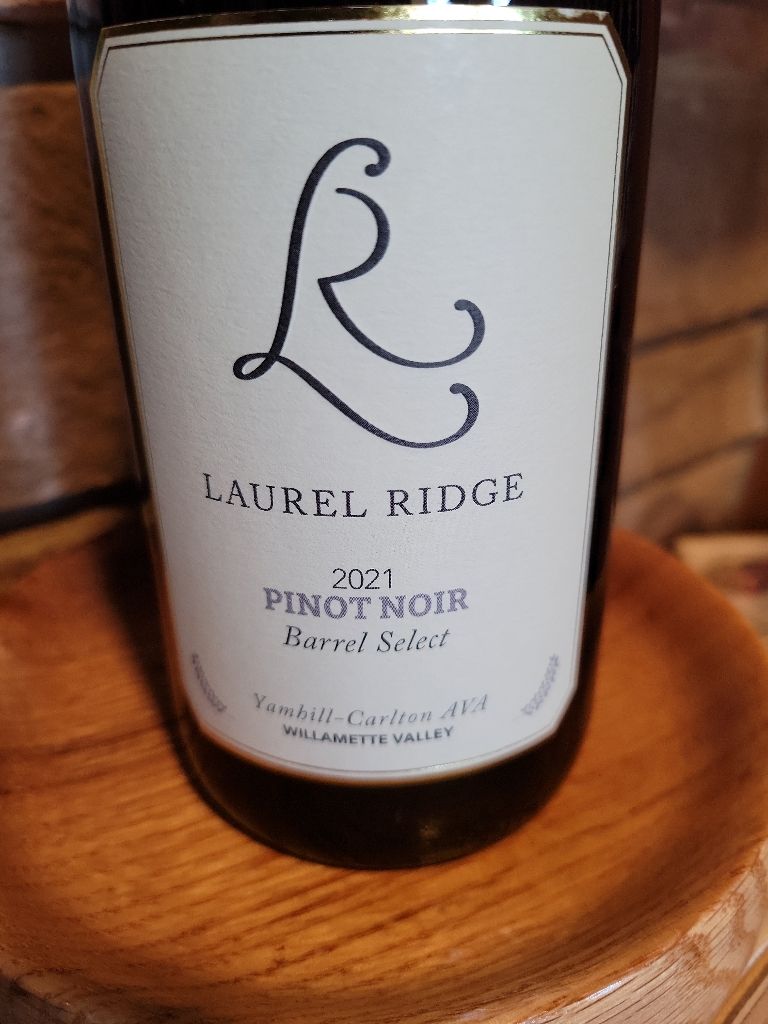 2021 Laurel Ridge Pinot Noir Barrel Select, USA, Oregon, Willamette ...