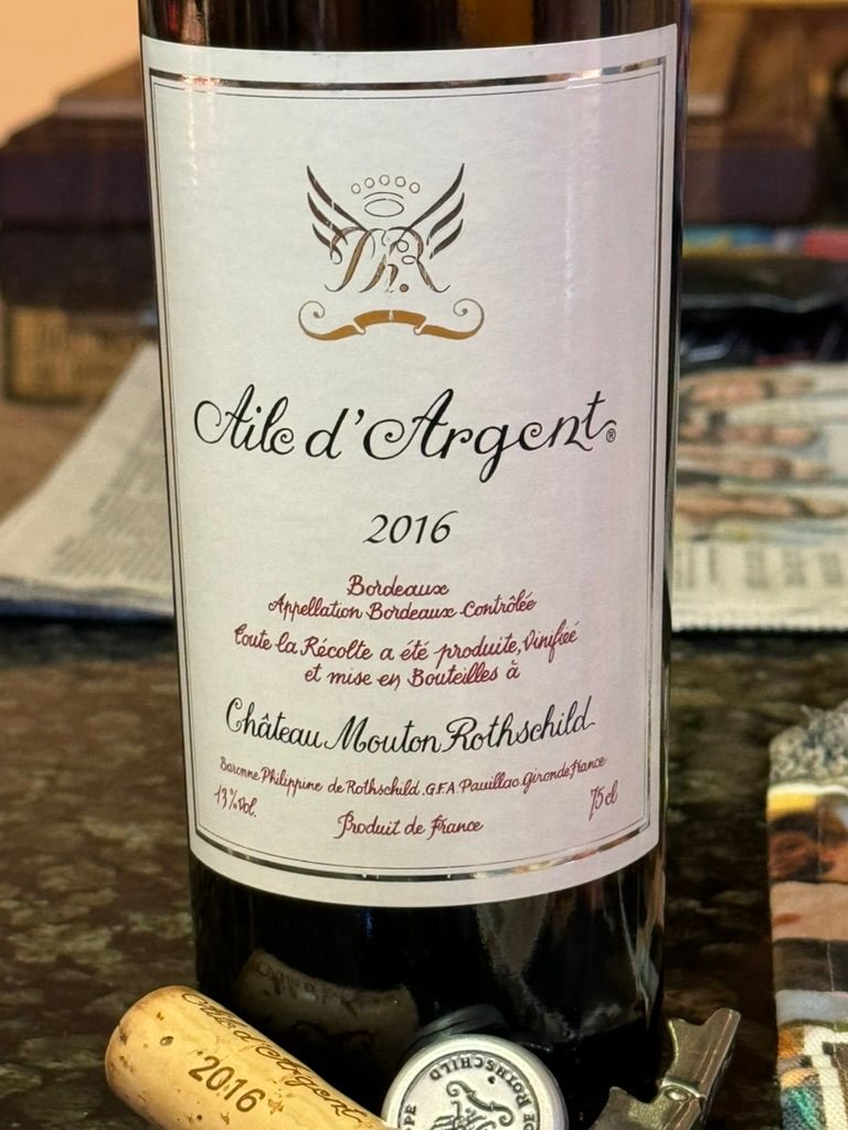 2016 Château Mouton Rothschild Aile D'Argent Blanc - CellarTracker