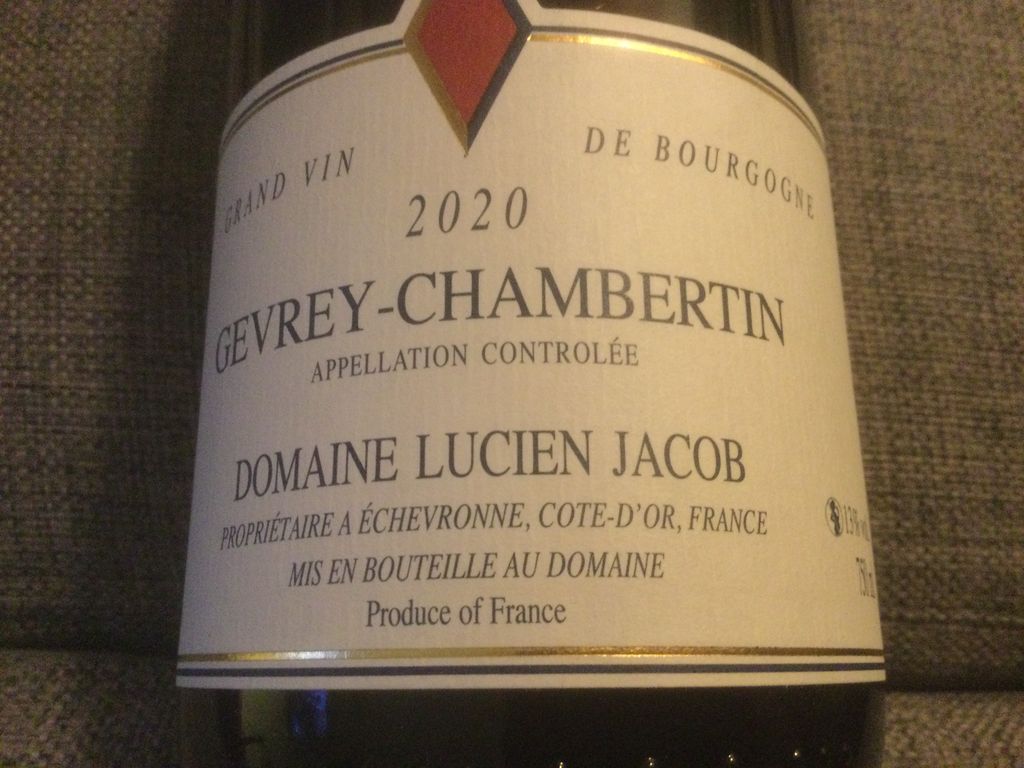 2021 Domaine Lucien Jacob Gevrey-Chambertin - CellarTracker