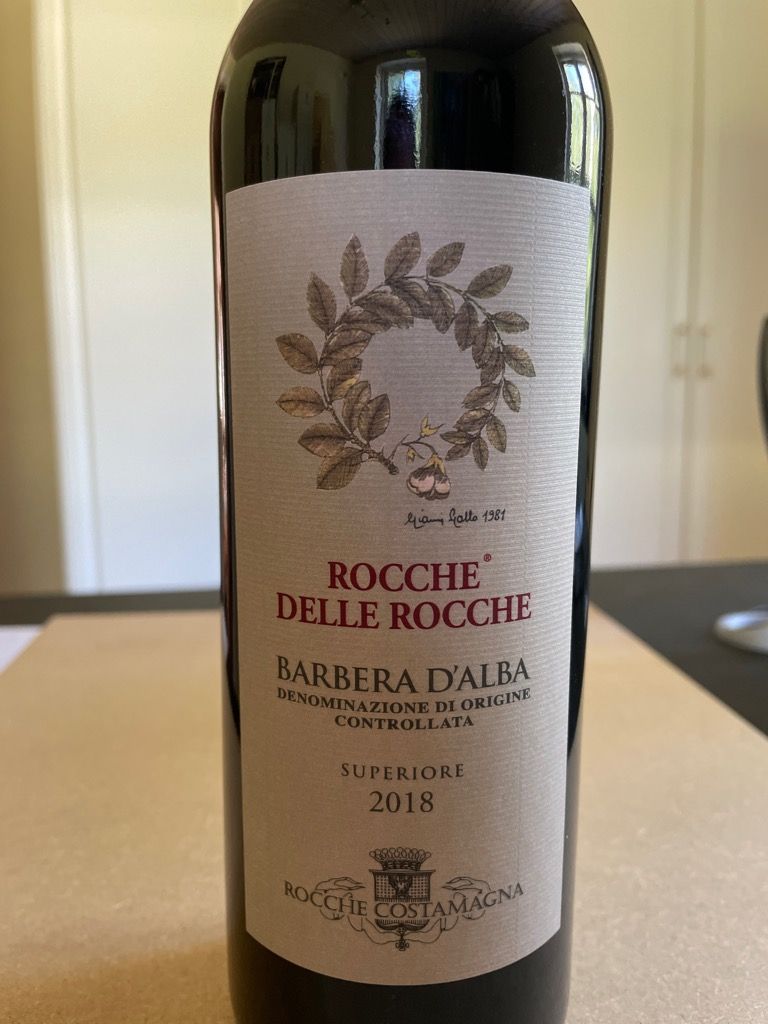 2019 Rocche Costamagna Barbera d'Alba Superiore Rocche delle Rocche
