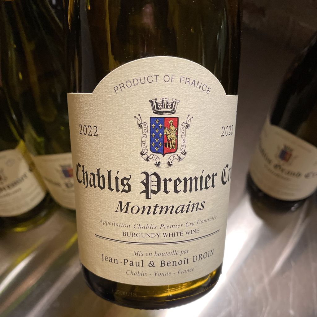 2022 Jean-Paul & Benoit Droin Chablis 1er Cru Montmains