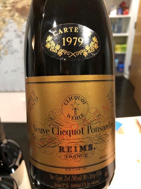 1979 Veuve Clicquot Vintage Brut Champagne (half-bottle) – Wine