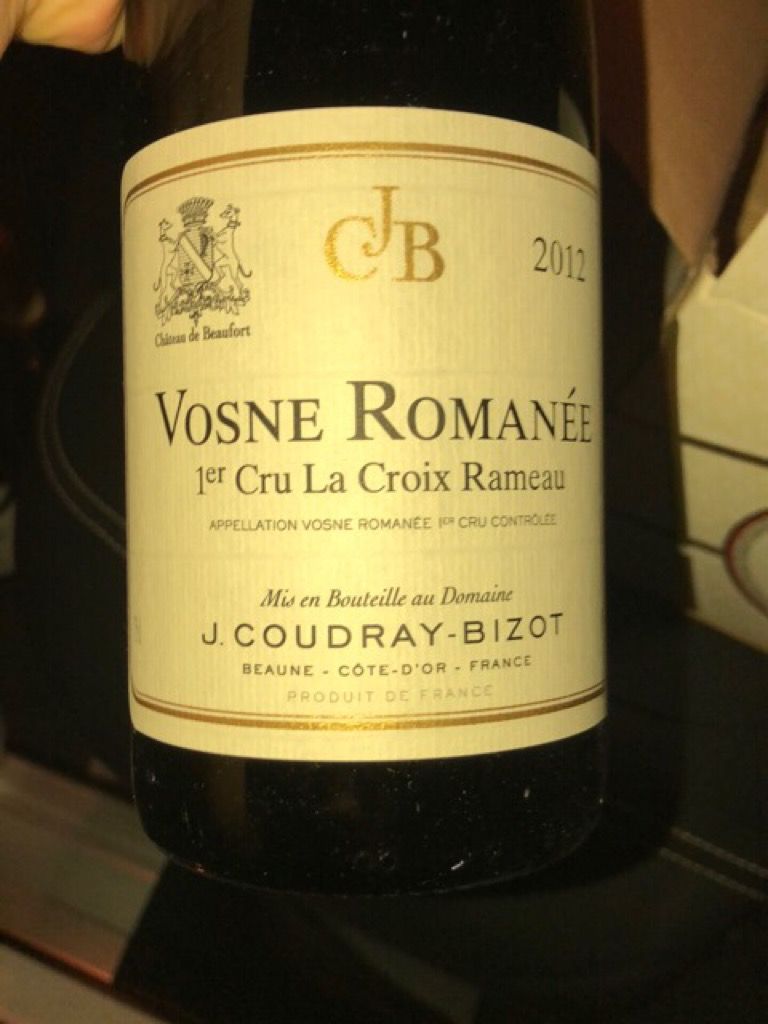 2012 Coudray-Bizot Vosne-Romanée 1er Cru La Croix Rameau