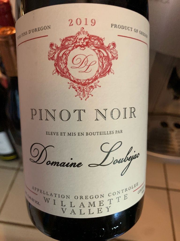2019 Domaine Loubejac Pinot Noir, USA, Oregon, Willamette Valley 