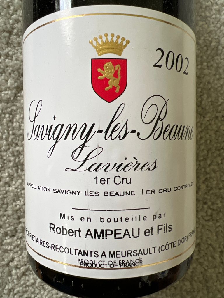 2002 Robert Ampeau & Fils Savigny-lès-Beaune 1er Cru Les Lavières