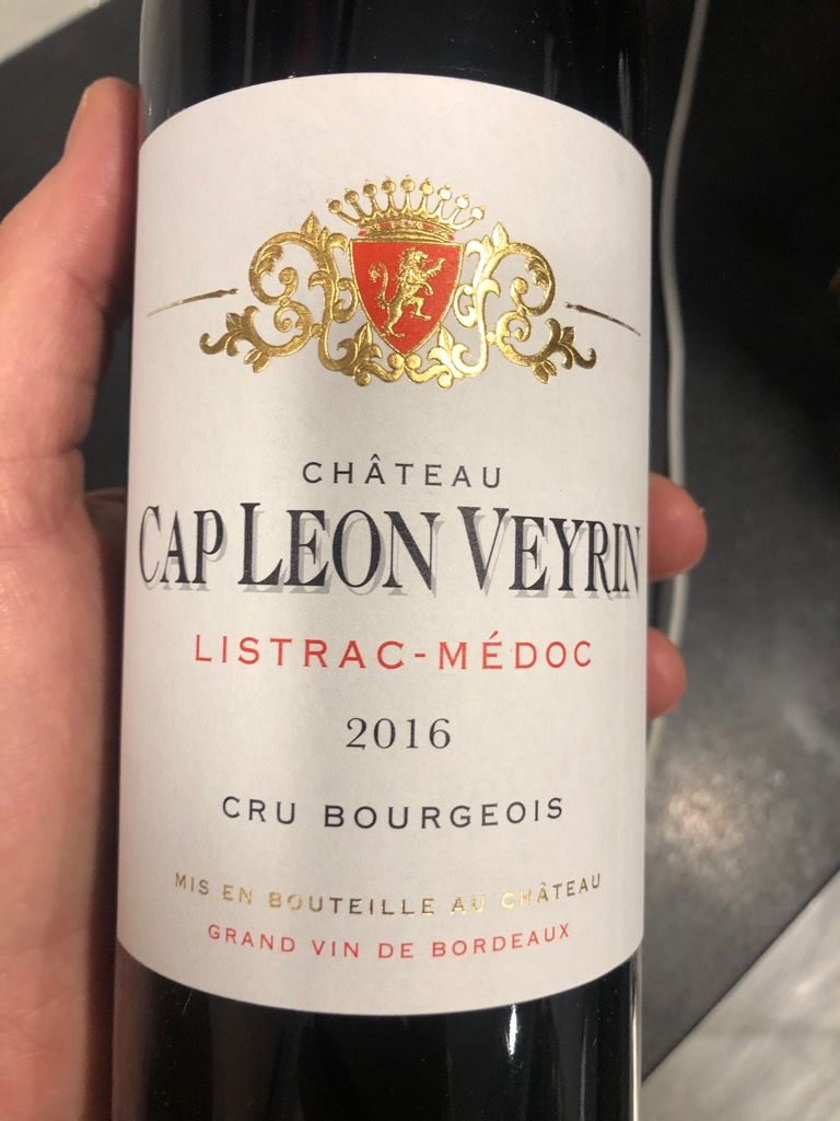 2016 Château Cap Léon Veyrin, France, Bordeaux, Médoc, ListracMédoc