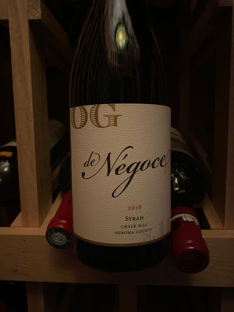2018 de Négoce Syrah OG N.119, USA, California, Sonoma County, Chalk