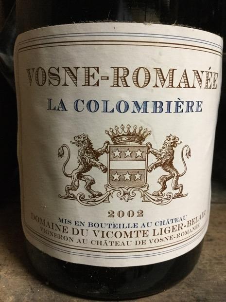 2015 Domaine du Comte Liger-Belair Vosne-Romanée La Colombiere