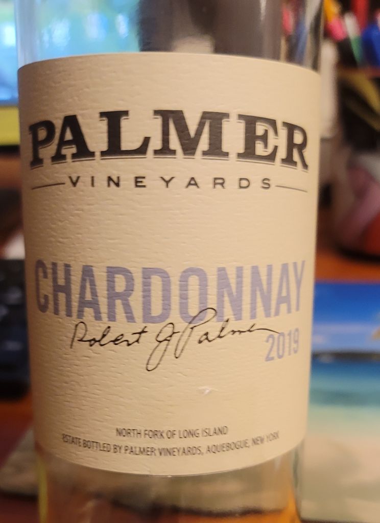 2019 Palmer Vineyards Chardonnay, USA, New York, Long Island, North