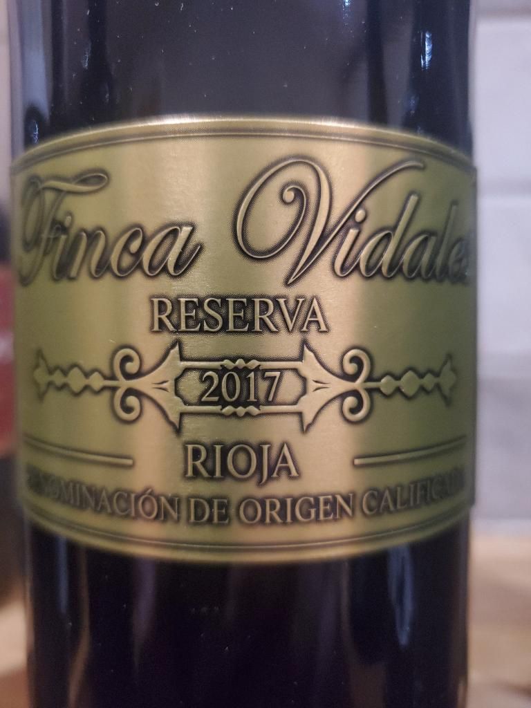 2017 Bodegas Burgo Viejo Rioja Reserva Finca Vidales, Spain, La Rioja
