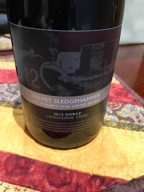 Velvet sledgehammer shiraz 7.5% 750l (9337422000259)