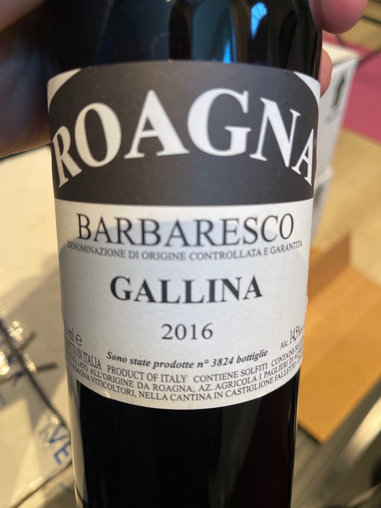 2016 Roagna Barbaresco Gallina - CellarTracker