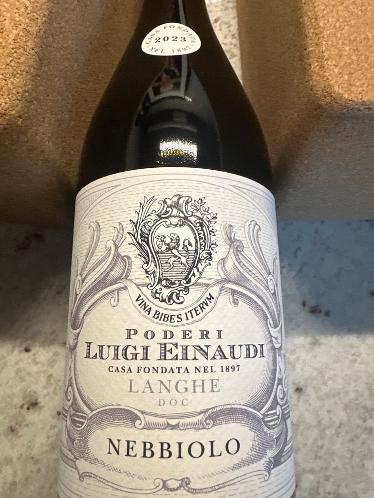 2023 Poderi Luigi Einaudi Langhe Nebbiolo, Italy, Piedmont, Langhe ...