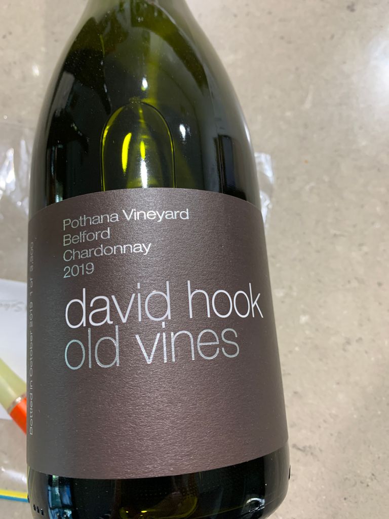 2022 David Hook Wines Chardonnay Old Vines Belford Pothana Vineyard