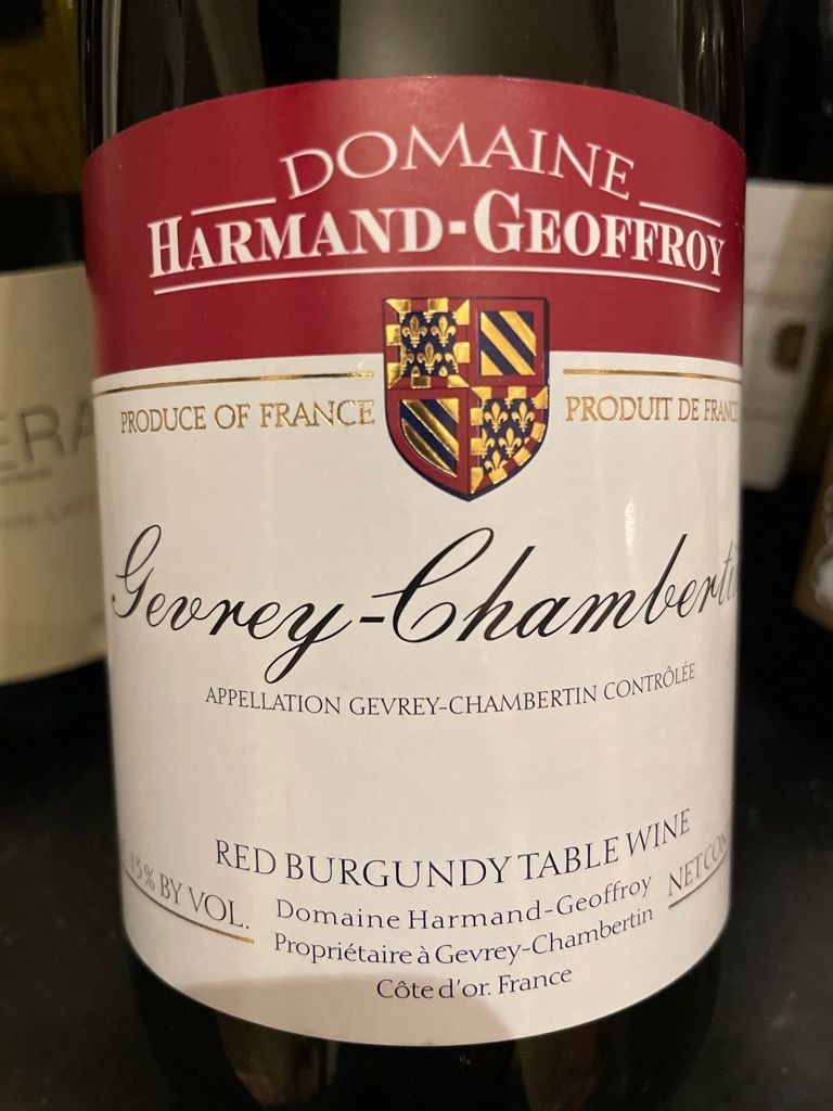 2016年Gevrey Chambertin Harmand Geoffroy 2016 Domaine Harmand-Geoffroy Gevrey-Chambertin - CellarTracker