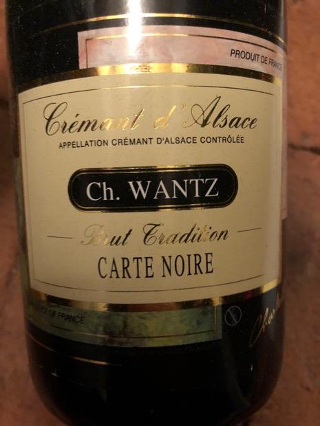 N.V. Charles Wantz Crémant d'Alsace Carte Noire - CellarTracker