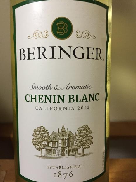 2012 Beringer Vineyards Chenin Blanc Usa California