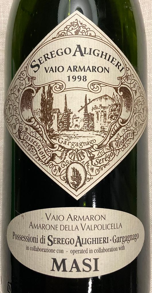 1998 Masi Amarone della Valpolicella Classico Ser go Alighieri