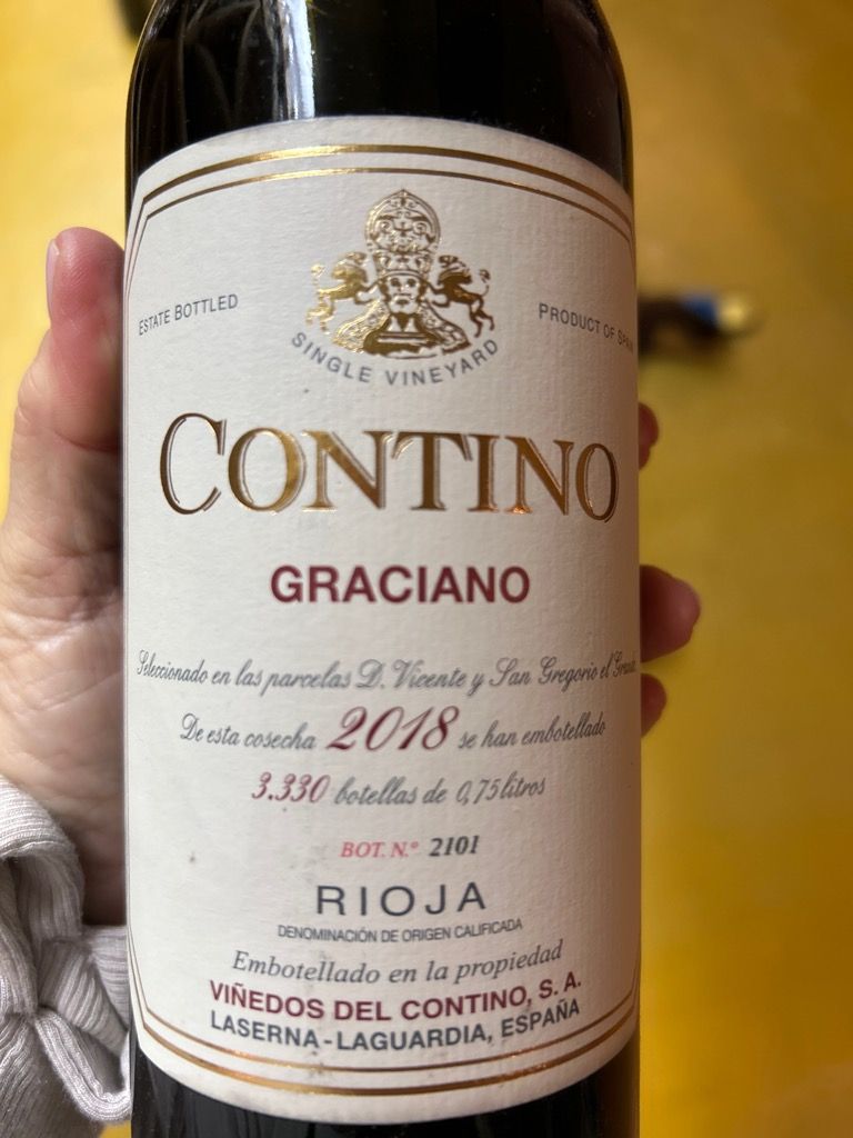 2018 Bodegas y Viñedos del Contino Rioja Contino Variedad Graciano ...