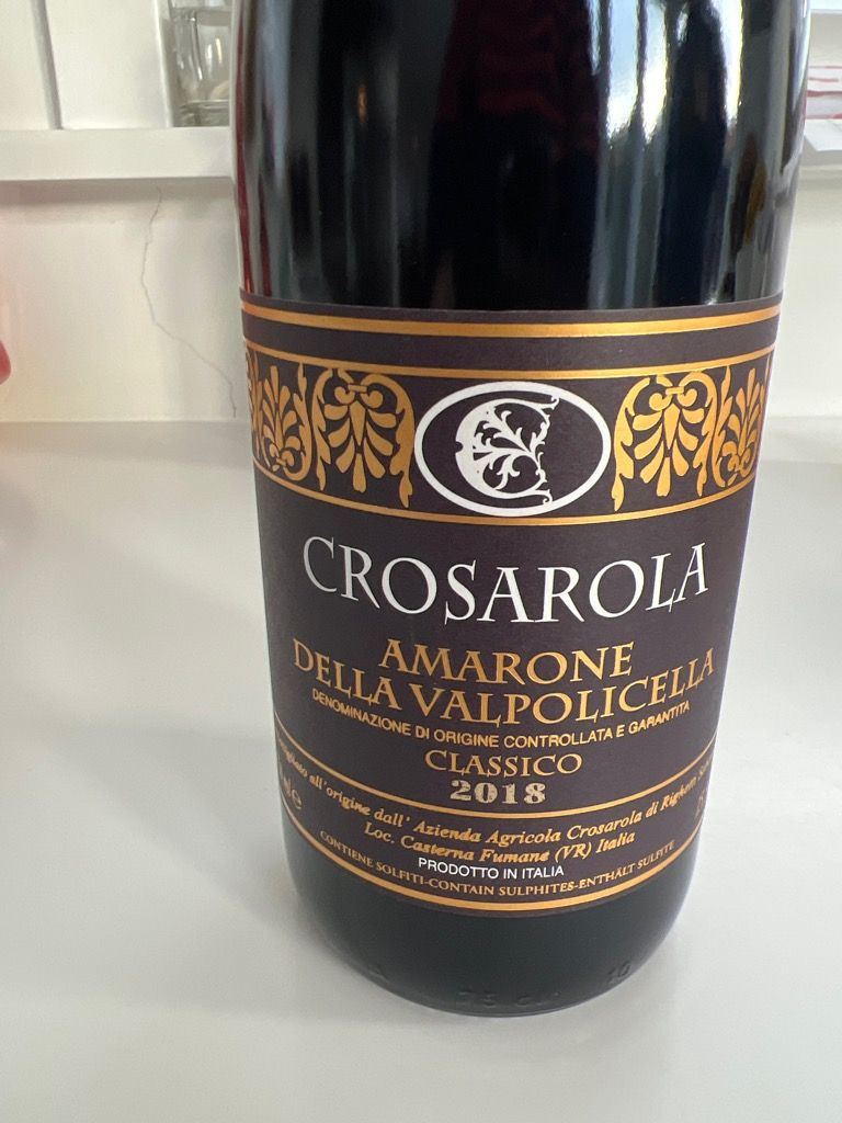 2018 Crosarola Amarone della Valpolicella Classico - CellarTracker