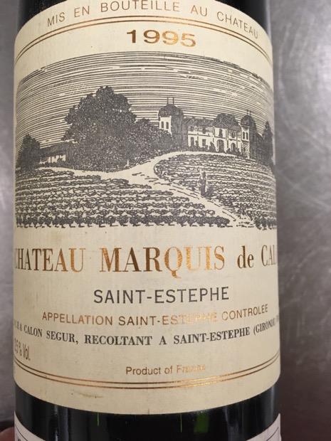1996 Château Calon-Ségur Marquis de Calon - CellarTracker