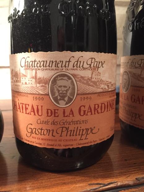 1999 Château de la Gardine Châteauneuf-du-Pape Cuvée des