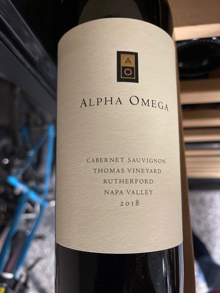 2018 Alpha Omega Cabernet Sauvignon Thomas Vineyard CellarTracker