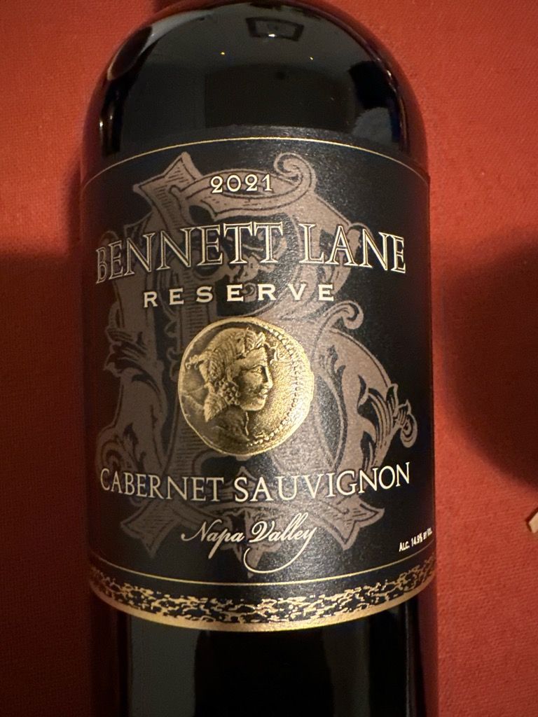 2021 Bennett Lane Cabernet Sauvignon Reserve, USA, California, Napa ...