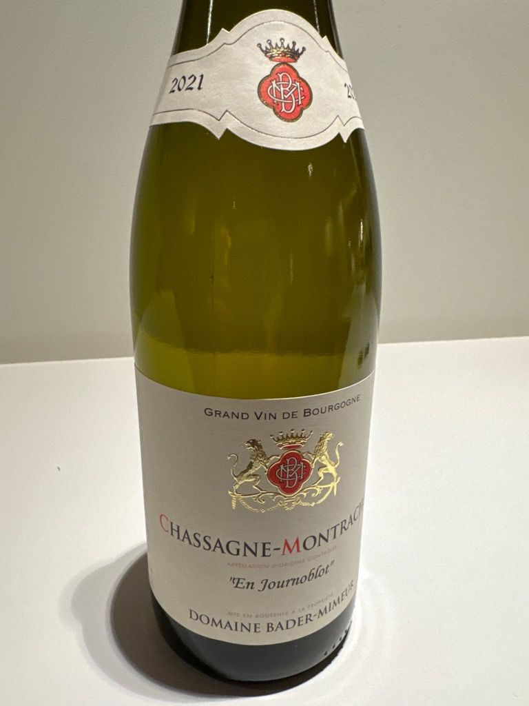 Bader Label 2022 Bader-Mimeur Chassagne-Montrachet En Journoblot, France, Burgundy ...