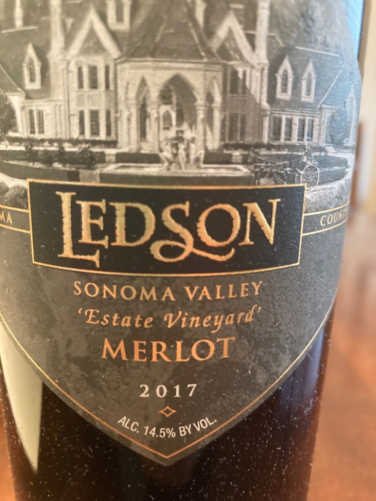 2017 Ledson Merlot Estate Sonoma Valley, USA, California, Sonoma County