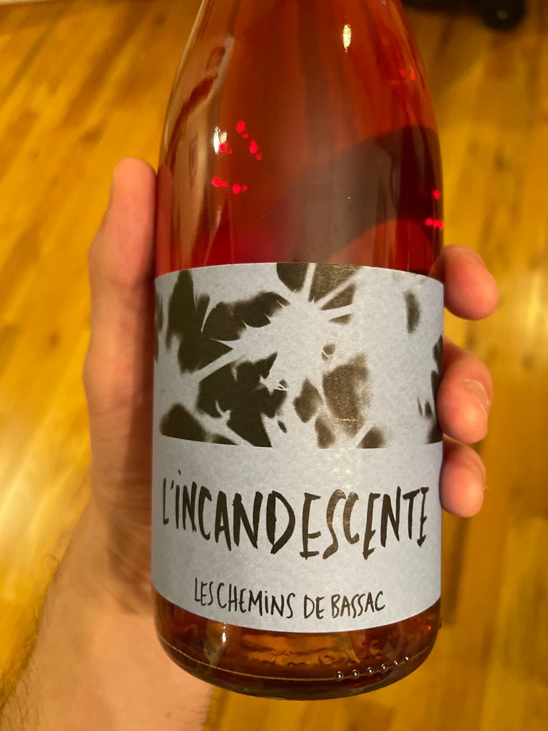 2021 Les Chemins de Bassac Syrah Côtes de Thongue L’Incandescente Rosé, France, Languedoc