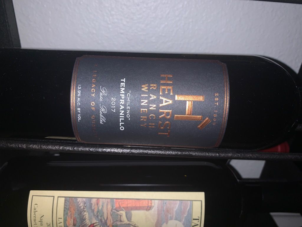 2017 Hearst Ranch Winery Tempranillo Chileno, USA, California, Central