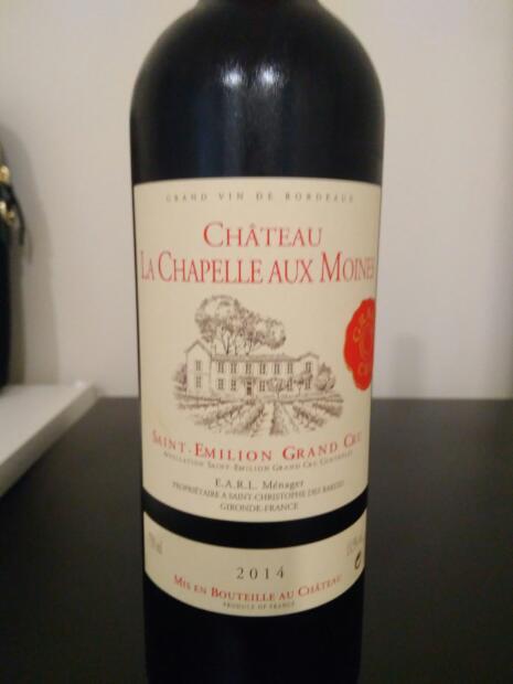 2014 Chateau La Chapelle Aux Moines France Bordeaux Libournais St Emilion Grand Cru Cellartracker