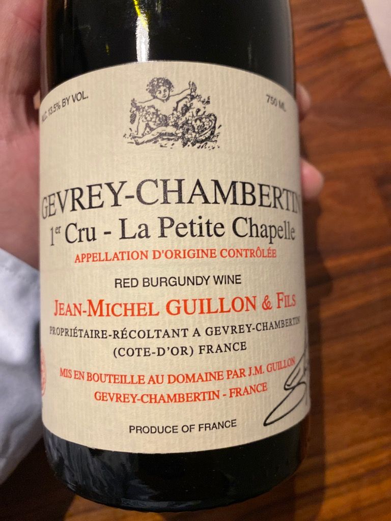 2018 Jean-Michel Guillon Gevrey-Chambertin 1er Cru Champonnets