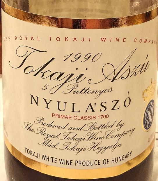 1991 Royal Tokaji Wine Co. Tokaji Aszú 5 Puttonyos Nyulászó